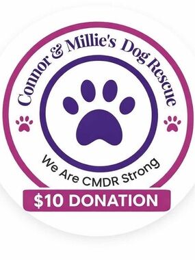 100% Donation towards Connor & Millie’s Dog Rescue